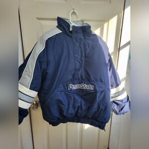Vintage 90s NCAA Penn State Nittany Lions Starter Pullover 1/2 Zip Jacket Sz XL